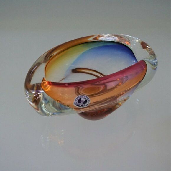 Vintage Bohemian Czech Borocrystal Art Glass Set Josef Rozinek Design Novy Bor - Picture 5 of 12